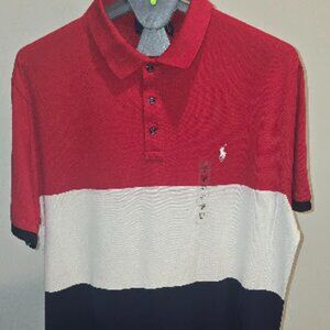 Polo Ralph LaurenMen's Custom Slim-Fit Color-Blocked Polo Shirt